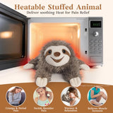 Sloth Stuffed Animals, Microwavable Stuffed Animal Adorable Fluffy Sloth Plush for Warmth & Comfort, Heatable & Coolable Lavender Scent Toy, Cute Soft Plushie Gifts for Kids Adult & Children Boy Girl