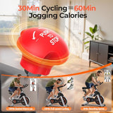 YOSUDA Exercise Bike, Brake Pad Stationary Bike for Home with Exclusive App, Magnetic Indoor Cycling Bike with 350 lb Weight Capacity, Low Noise, Grey