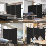 AKTOP 3-Panel Room Divider, Freestanding Wall Divider for Room Separation