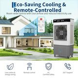 GarveeTech Evaporative Air Cooler with Remote & Timer, 3500 CFM Portable Swamp Cooler Fan with 8.4 Gal Water Tank, 3 Speeds, 120° Oscillation, Blows Cold Air for Home Office Workshop Garage
