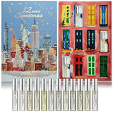 Beauty Advent Calendar 2025 - 12 Days of Perfume Advent Calendar for Women – Luxury Fragrance Gift Set 12 Mini Perfume Sprays – Christmas Gifts Holiday Countdown Gift in Festive New York City Design