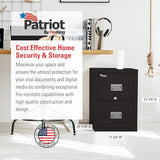 FireKing Patriot Vertical 2 Drawer Legal and Letter Fire Safe File Cabinet