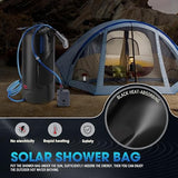 Teamaze Portable Shower,12L/3.2 Gal Solar Camping Shower Bag with Auto Pressure Pump,Portable Outdoor Shower for Camping,Beach,Hiking,RV,Pet Bath