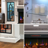 75 Inch Electric Fireplace TV Stand