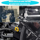 12AN 90 Degree Hose End Fitting Elbow Low Profile Forged Swivel Aluminum for Teflon Hose Only