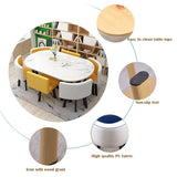 Oval Dining Table Set 6 Chairs Office Conference Reception Table Negotiation Business Coffee Table
