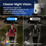 aosu D1 Max, 4-Cam Kit, 4K Solar Security Cameras System Wireless Outdoor