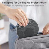 USB Speakerphone, Conference Microphone for Home Office, Omnidirectional Desktop PC Speaker with 360° Voice Pickup