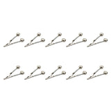 Pro Bamboo Kitchen 10PCS Fishing Rod Alarm Clip Bell Crocodile Bell Sea Rod Alarm Fishing Outdoor Accessory Bite Hook Double Spring Type Clip
