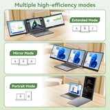 Blackview DCM8 Triple Laptop Screen Extender,15.6" 1080P FHD IPS Portable External Screen