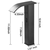 Automatic Faucet touchless Commercial Motion Sensor Bathroom Faucet with Cover Plate Vanity Faucets Hands Free Waterfall Bathroom Water Tap with Control Box and Temperature Mixer by Bodqemr…