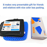 bingyee Gel Seat Cushion 1.8 Inch Thick Seating Pad Orthopedic Chair Cushions for Pressure Relief Gel Pad