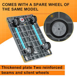 WUD Push Cart, Folding Mobile Platform Trolley,Thickened and Reinforced