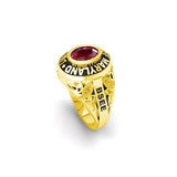 Oseew 2027 Custom Class Graduation Ring for Women High School (Yellow Gold)