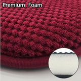 PAGGED Wine Red Foam Seat Cushions Kitchen Chairs Pads for Dining Chairs Non Slip Office Seat Cushions Washable