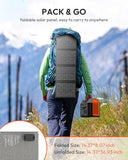 Solar Powered Generator, 300W Portable Power Station with Solar Panel 40W Included, 110V Pure Sine Wave 256Wh LiFePO4 Battery Pack with AC Outlet for Camping, Home Emergency, Traveling, RV Trip