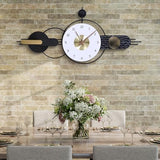 Anmotpe Oversized Large Modern Wall Clocks Iron Wall Clock Nordic Style Big Clocks Battery Operated for Living Room Office Bedroom kitchen-42 x 18.7 inch
