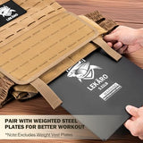 Adjustable Weighted Vest for Men Women – Tactical Vest for Rucking, HIIT & CrossFit, Fits 10x12 Plates, Exercise Vest for Strength Training, Weights Not Included