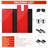 lawind Red Light Therapy Mat for Full Body, 88"x83" Red Therapy Blanket with 2632 3-in-1 Chip LEDs, 660nm & 850nm Dual Wavelength Infrared Red Light Therapy for Better Sleep & Relaxation