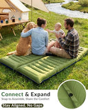NINTYNINE Camping Sleeping Pad, 5.9" Extra-Thick Reinforced Camping Pad with Built-in Pillow & Foot Pump, Ultralight Compact Inflating Sleeping Mat for Backpacking Hiking Travel Tent Beach