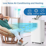 Portable Air Conditioners, 10,000 BTU AC Unit Portable for Room up to 450 Sq. Ft. with Remote Control, Window Installation Kit, 24H Timer, Sleep Mode