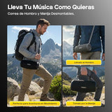 Tribit StormBox Lava Portable Bluetooth Speaker, 80W Loud Wireless Speaker, 24H Playtime, IP67 Waterproof, Bluetooth 5.4, Custom EQ, XBass, Built-in Mic, TWS Pairing for Camping/Beach/Party/Outdoor