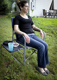 GCI Outdoor Slim-Fold Outdoor Folding Chair Camping Chair With Side Table