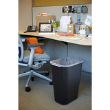 Rubbermaid Commercial Products Deskside Wastebasket/Trash Can, 10.25-Gallon/41-Quart, Black, Plastic, Pack of 4