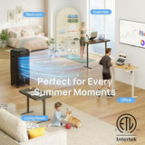 Swamp Cooler, 1800 CFM Windowless Portable Air Conditioners with 4.2 Gal Water Tank, 120° Swing,12H Timer,3 Modes & 3 Speeds,4 Ice Packs, Evaporative Air Cooler for Room,Bedroom,Office,Black