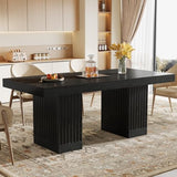 Tribesigns Dining Table for 4-6 People, 63 Inch Modern Rectangle Kitchen Table