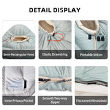 QEZER Down Sleeping Bag for Adults with 620 Fill Power Down Ultralight Mummy Backpacking Sleeping Bag