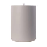 Maxi Collection Large Bathroom Trash Can – 6 Gallon Resin Waste Bin with Lid, 10x10x14 Inch Modern Garbage Can, Fits Standard 5-6 Gallon Bags (White)
