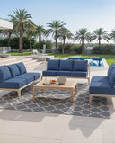 ACTREST Luxury 6-Inch Outdoor Seat Cushions - 24x24 Water&UV&Fade Resistant 1 Set