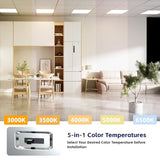 36Pack 2x2 LED Flat Panel Light 5CCT Selectable Drop Ceiling Fixture