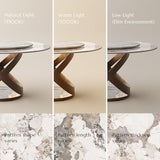POVISON 51" Modern Round Dining Table, Pandora Round Kitchen Table