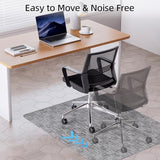 Yecaye Office Chair Mat for Hardwood Floor,30" x 48" Under Computer Desk Floor Protects (Lightgrey, 30" x 48")