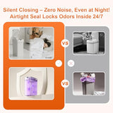 LYNLOO 9L/2.4Gal Touchless Bathroom Trash Can, 0.2s Motion Sensor Auto-Close