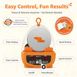 KoolStone C5 Starter Rock Tumbler Kit - Durable Leak-Proof Rock Polisher - Complete Rock Tumbling Kit with 4-Stage Silicon Carbide Grit - Adjustable Timer & Speed with Memory Function
