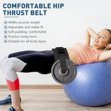 Hip Thrust Belt - Dumbbell Hip Thrust Belt - Premium Leather Thickened & Widen, Comfortable (Black)