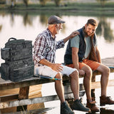 MATEIN Fishing Backpack, Water Resistant Tackle Storage Bag with Rod Holders & Cooler, Fishing Gifts for Men
