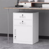 x3anggyt5 Office 3 Layer Large Capacity File Cabinet Office Data Organizing Balcony Storage