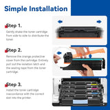 202X Toner Cartridge Compatible for HP CF500X 202A M281fdw M254dw 4-Pack