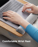 Lap Desk - Fits up to 17 inches Laptop Desk, Built in Mouse Pad & Wrist Pad for Notebook, Laptop, Tablet