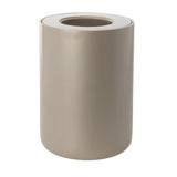 Maxi Collection Large Bathroom Trash Can – 6 Gallon Resin Waste Bin with Lid, 10x10x14 Inch Modern Garbage Can, Fits Standard 5-6 Gallon Bags (Pearl)