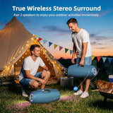 ZEALOT Portable Speakers Bluetooth Wireless, 120W Loud Waterproof Outdoor Speaker with Bass, Subwoofer, 40H Playtime, IP67, EQ, BT 5.3, LED Lights, for Camping Beach Party (Blue)