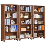 SAVOR LIFE 70" Tall Brown Bookshelf,5 Tier Wooden Book Shelf