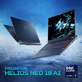 Acer Predator Helios Neo 18 AI Gaming Laptop | Intel Core Ultra 9 Processor 275HX | NVIDIA GeForce RTX 5070 Ti