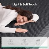 Novilla 14 Inch King Size Gel Memory Foam Mattress for Body Contouring