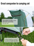 iClimb Ultralight 4 Season Solo Tent Waterproof with Snow Skirt Rainfly, Ground/Off The Ground Tent for Backpacking Camping Hiking Trekking Mountaineering (Green)