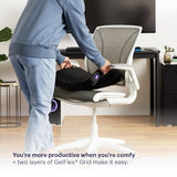 Purple Double Seat Cushion, Two-Sided Soft and Firm 2 Inch Gel Seat Cushion